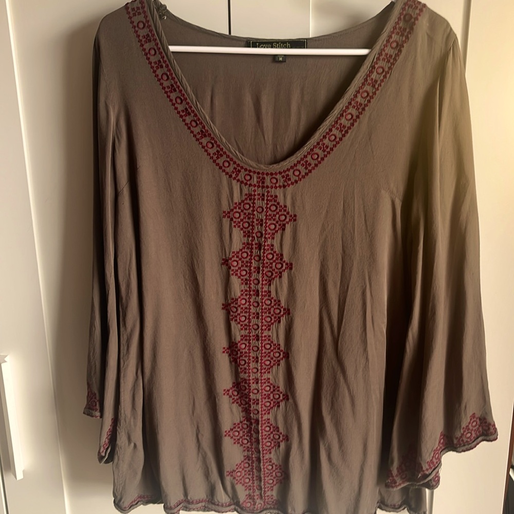 Love Stitch- loose fit top